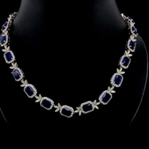 Midnight Sapphire Elegance Necklace