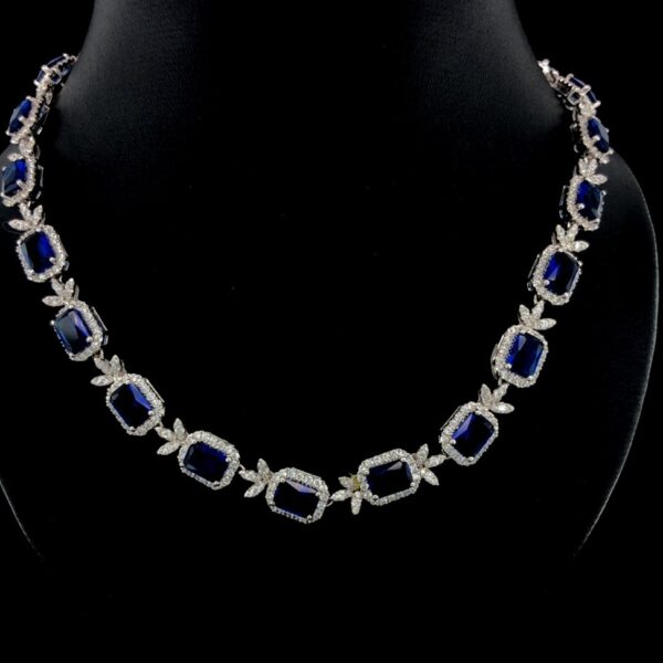 Midnight Sapphire Elegance Necklace